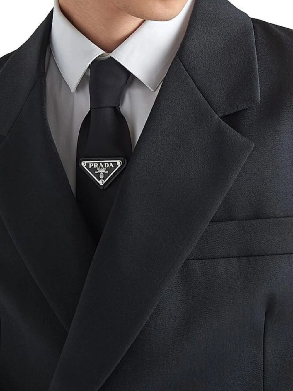 💎Prada  Black Tie | Self-Tie (brand new with gift box)💐unisex - Picture 2 of 7